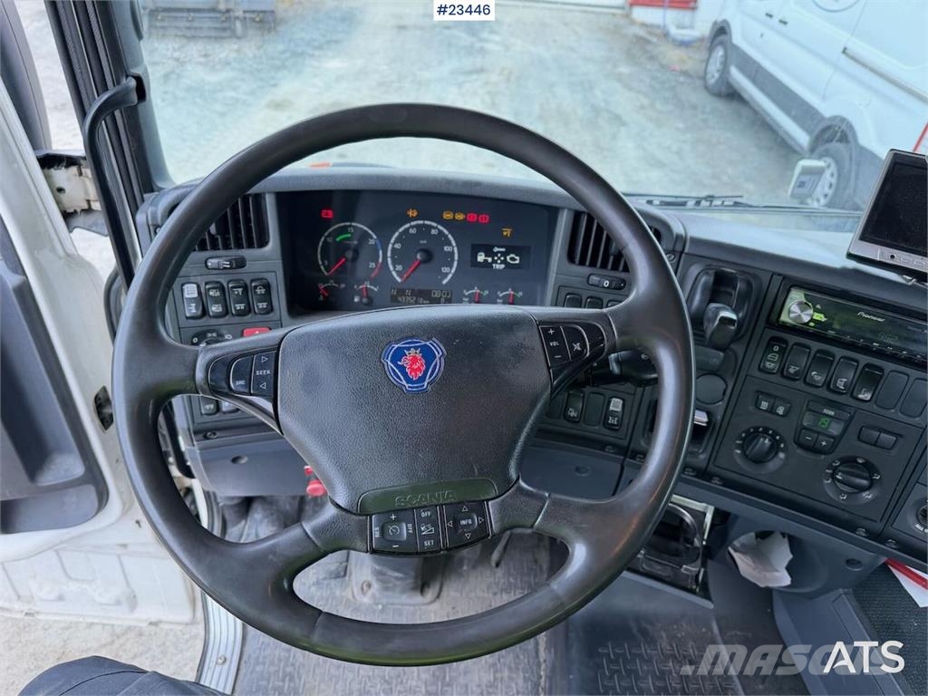 Scania R500 plow rigged hook truck w/ 20T hook. WATCH VID Camiones polibrazo