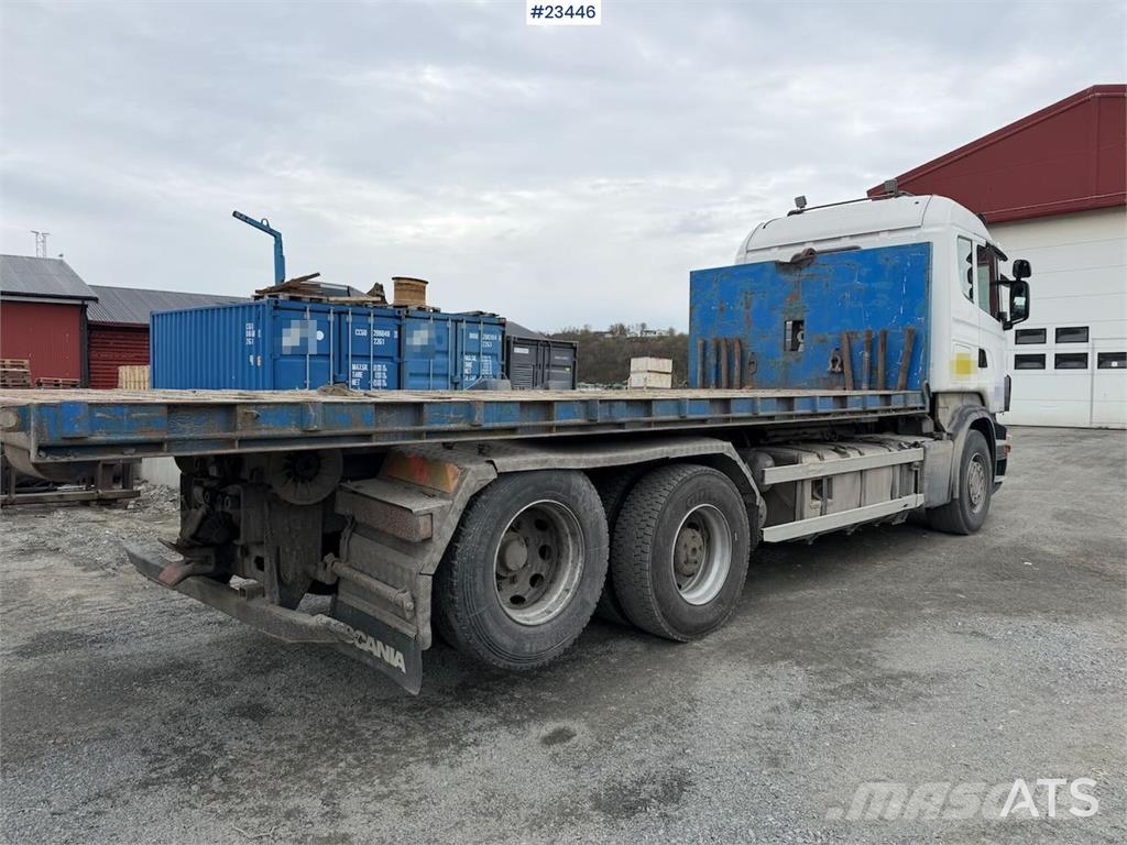 Scania R500 plow rigged hook truck w/ 20T hook. WATCH VID Camiones polibrazo