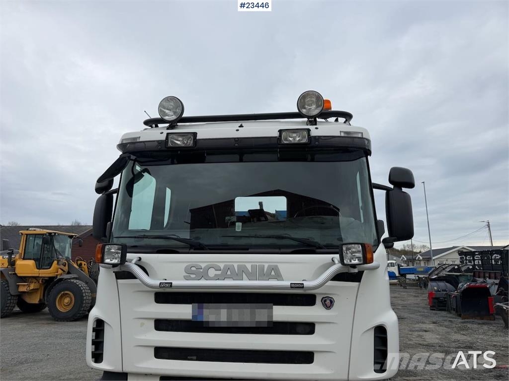 Scania R500 plow rigged hook truck w/ 20T hook. WATCH VID Camiones polibrazo