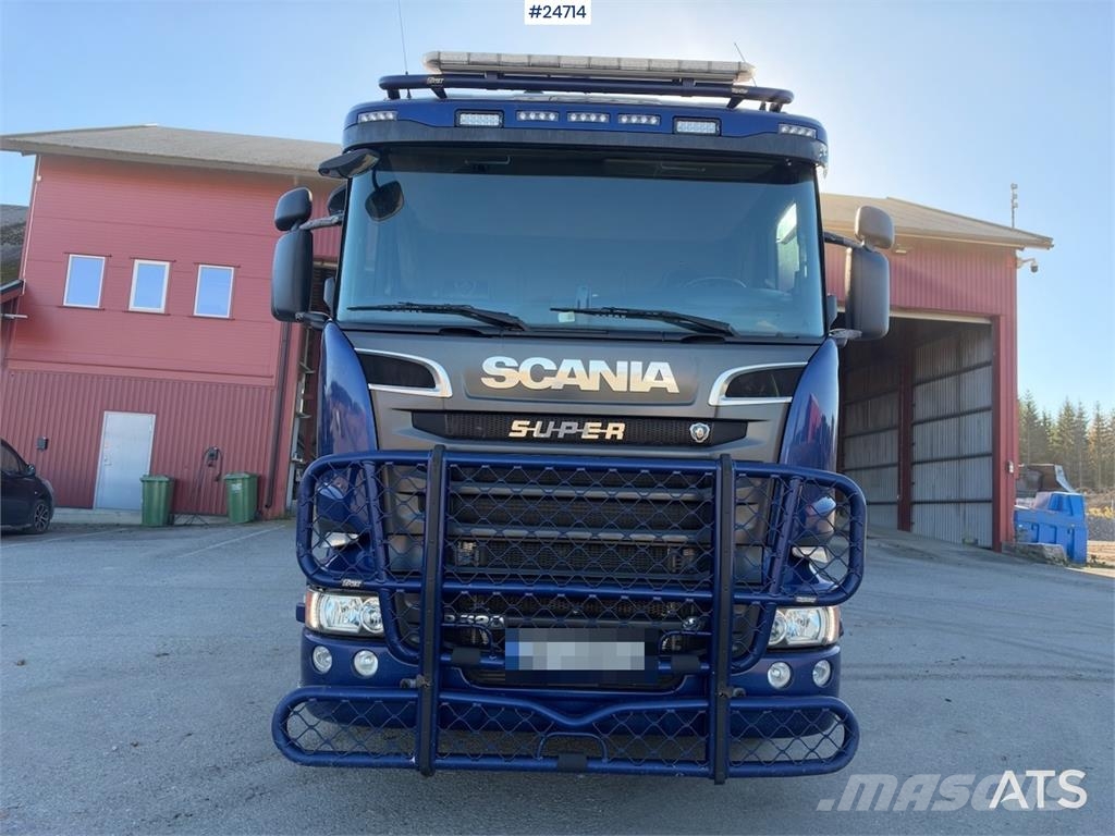 Scania R520 6x4 Hooklift Truck with JOAB Body WATCH VIDEO Rol kiper kamioni sa kukom za podizanje tereta