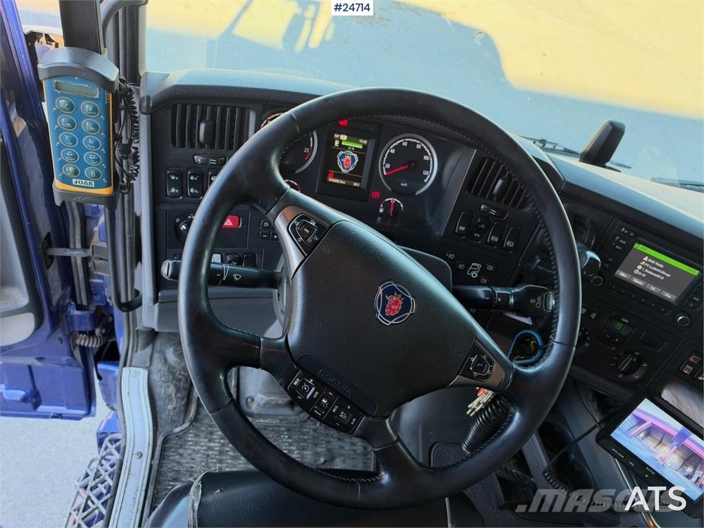 Scania R520 6x4 Hooklift Truck with JOAB Body WATCH VIDEO Rol kiper kamioni sa kukom za podizanje tereta