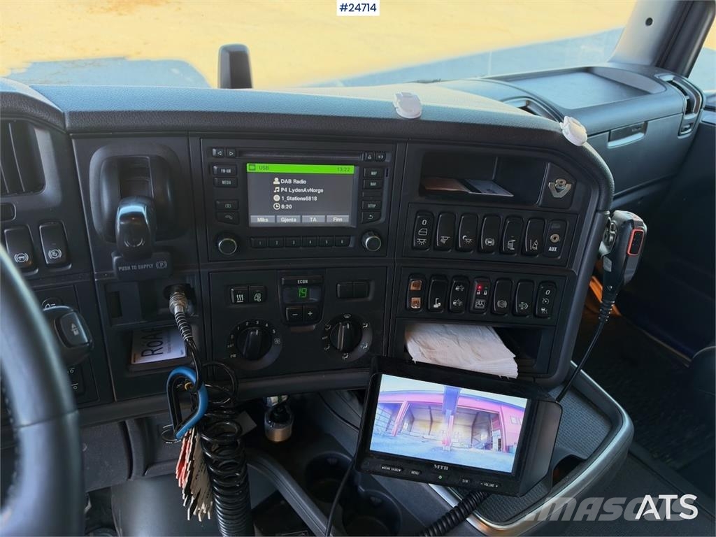 Scania R520 6x4 Hooklift Truck with JOAB Body WATCH VIDEO Rol kiper kamioni sa kukom za podizanje tereta