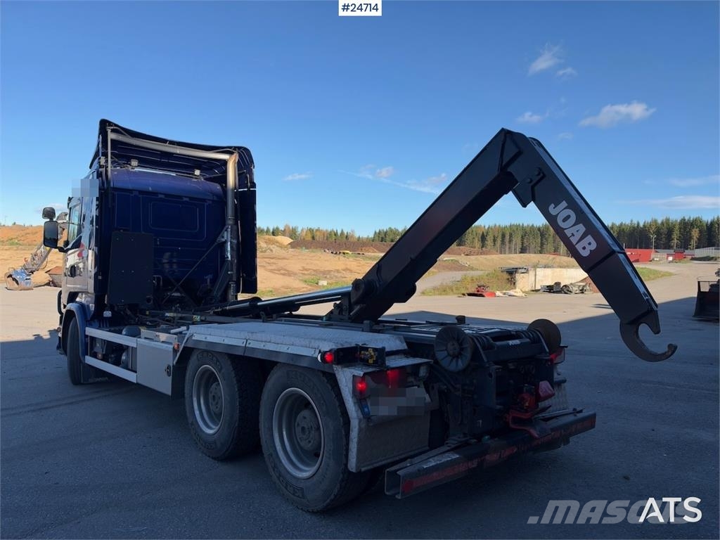 Scania R520 6x4 Hooklift Truck with JOAB Body WATCH VIDEO Rol kiper kamioni sa kukom za podizanje tereta