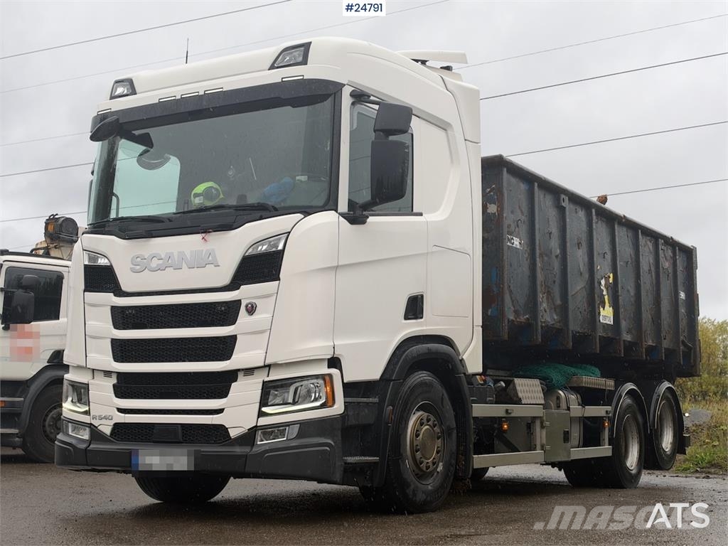 Scania R540 6x2 Hookloader – NTM bodywork شاحنات الرافعات الخطافية