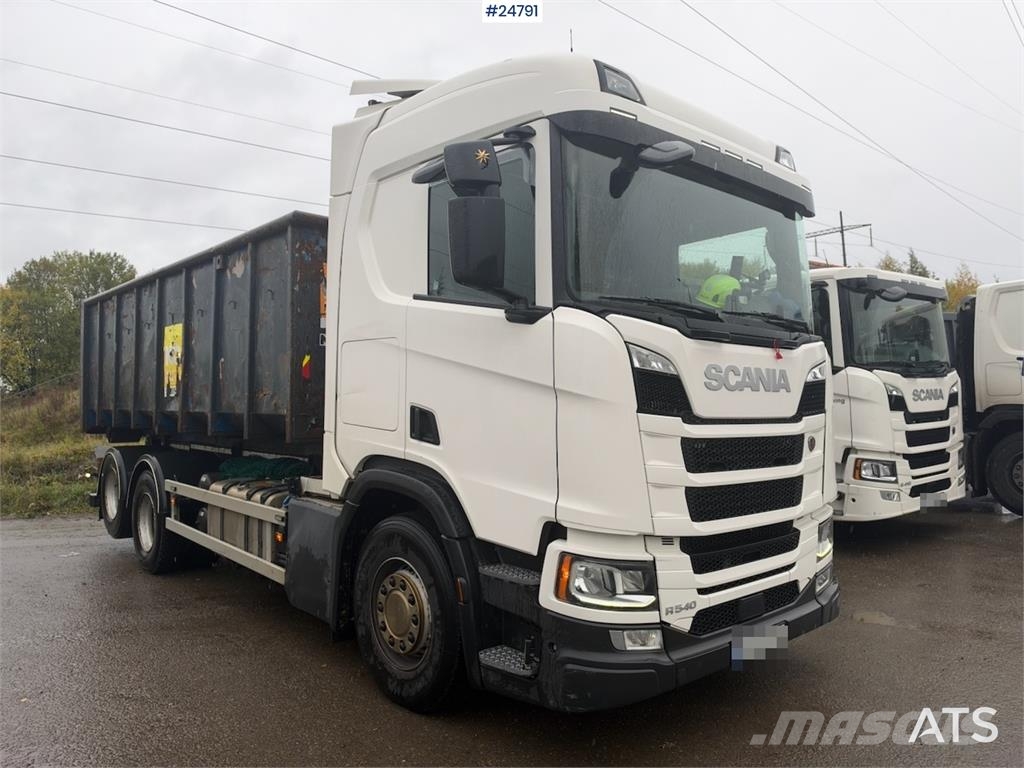 Scania R540 6x2 Hookloader – NTM bodywork شاحنات الرافعات الخطافية