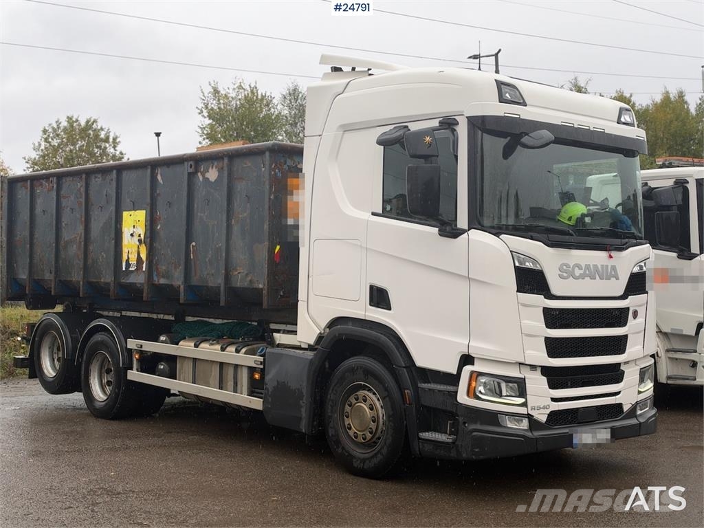 Scania R540 6x2 Hookloader – NTM bodywork شاحنات الرافعات الخطافية