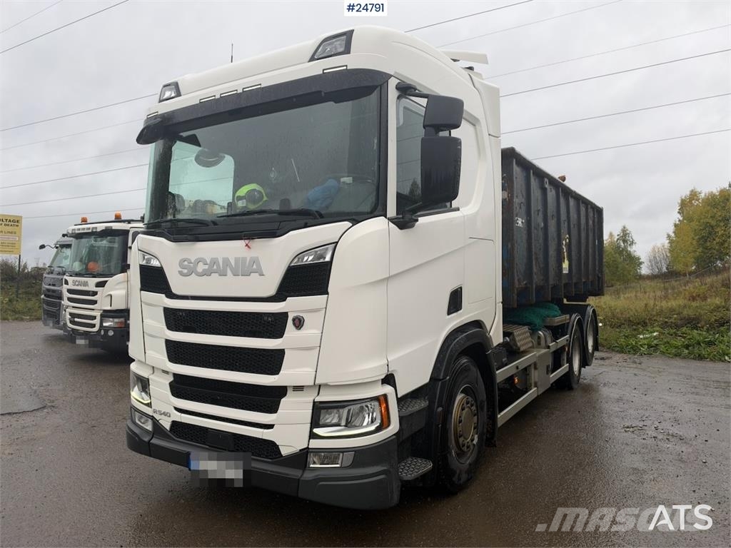 Scania R540 6x2 Hookloader – NTM bodywork شاحنات الرافعات الخطافية