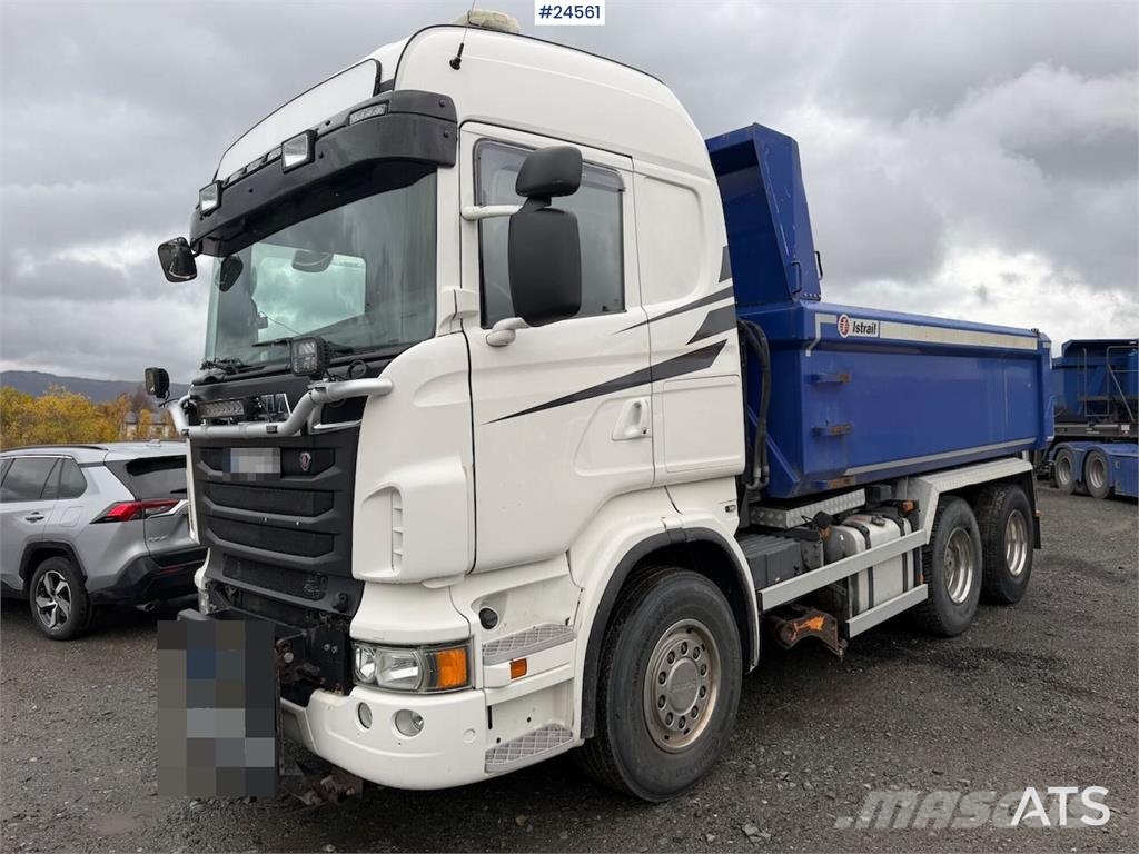 Scania R560 6x2 tipper equipped for snowplowing, with und Tippbil