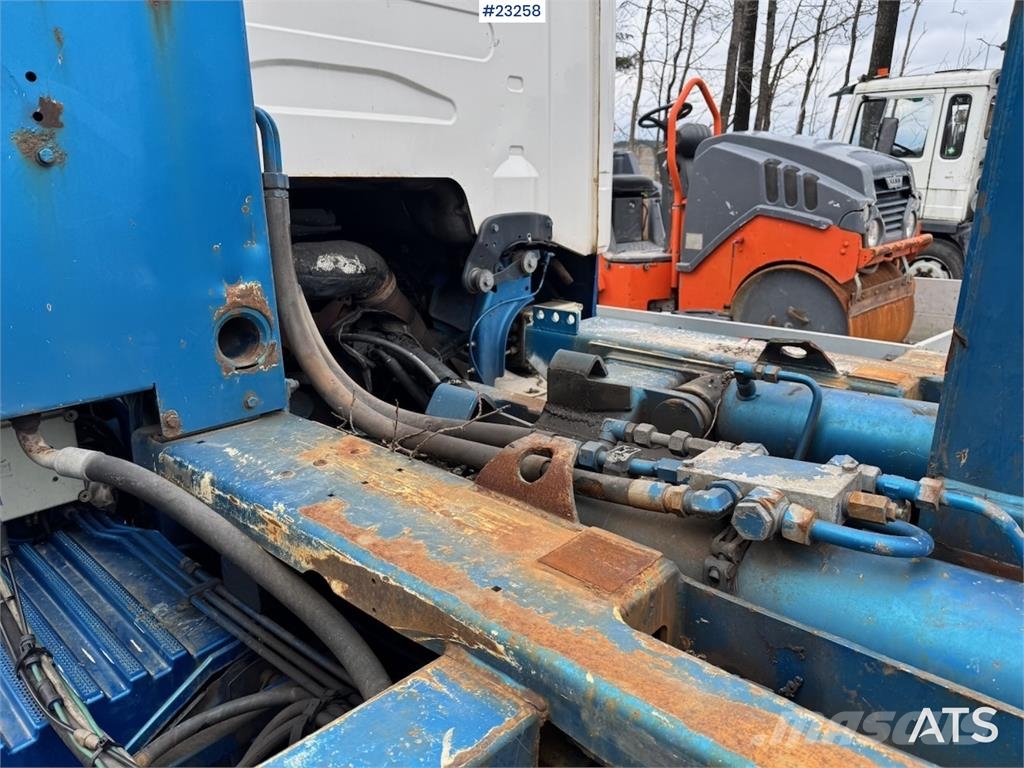 Scania R580 6x2 hook lift truck with JOAB body Repair obj 吊鉤式起重車