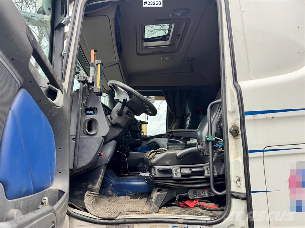 Scania R580 6x2 hook lift truck with JOAB body Repair obj 吊鉤式起重車