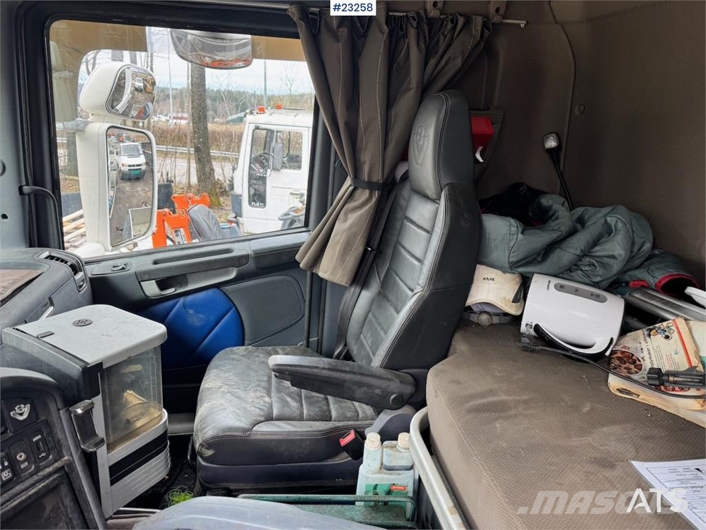 Scania R580 6x2 hook lift truck with JOAB body Repair obj 吊鉤式起重車