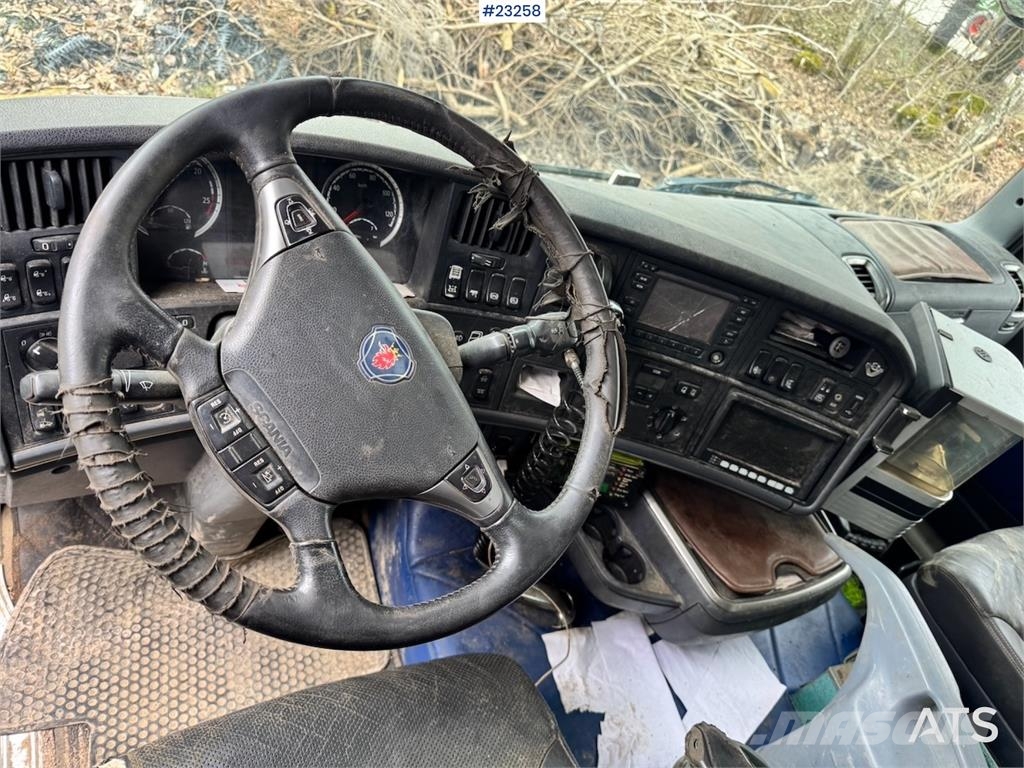 Scania R580 6x2 hook lift truck with JOAB body Repair obj 吊鉤式起重車