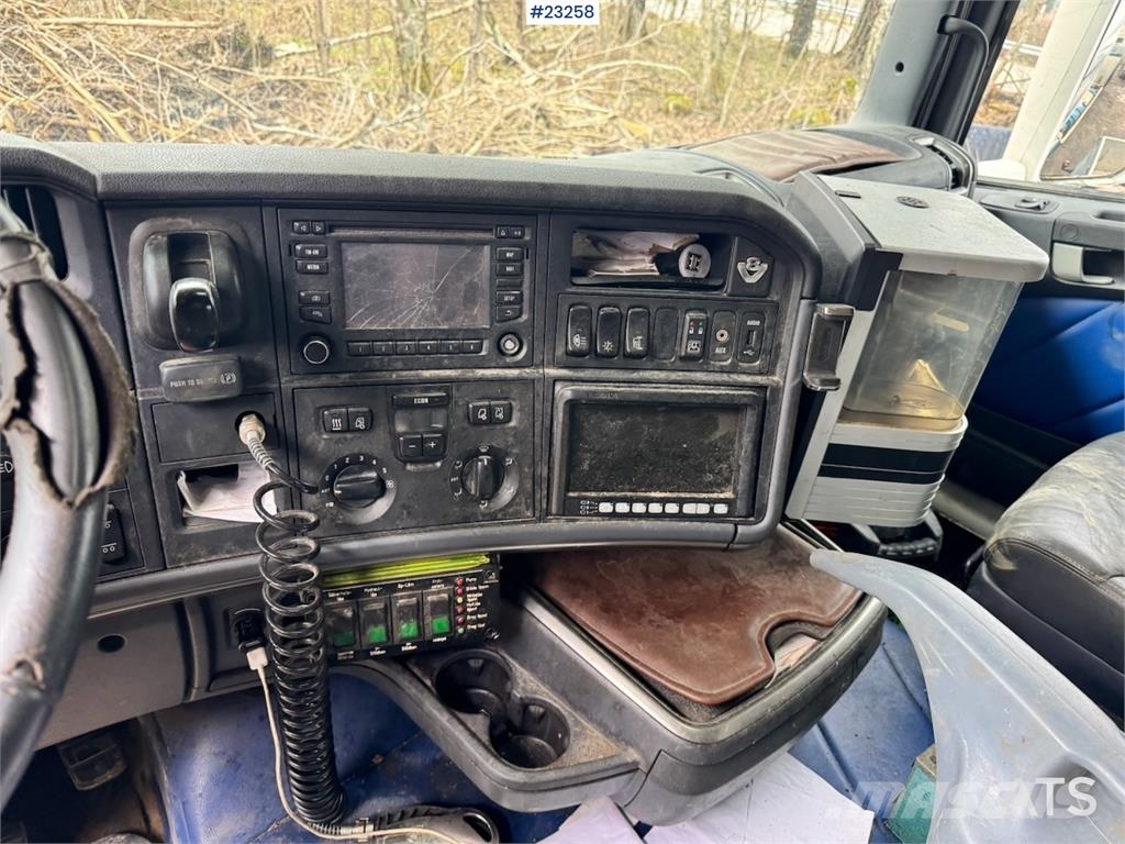 Scania R580 6x2 hook lift truck with JOAB body Repair obj 吊鉤式起重車