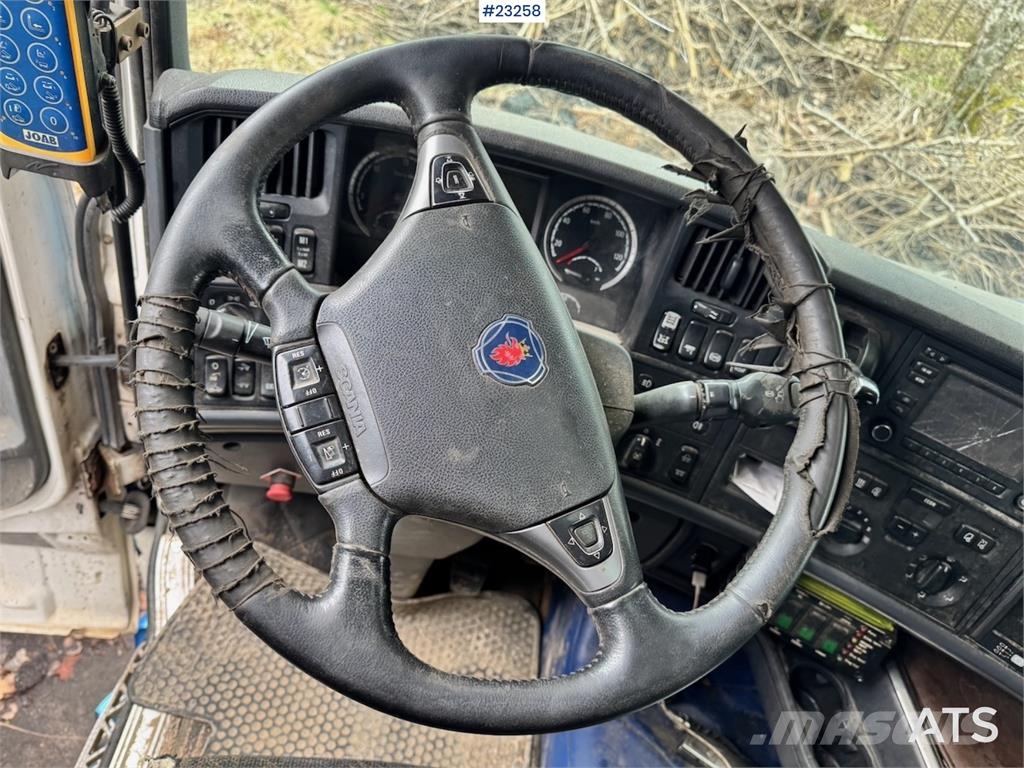 Scania R580 6x2 hook lift truck with JOAB body Repair obj 吊鉤式起重車