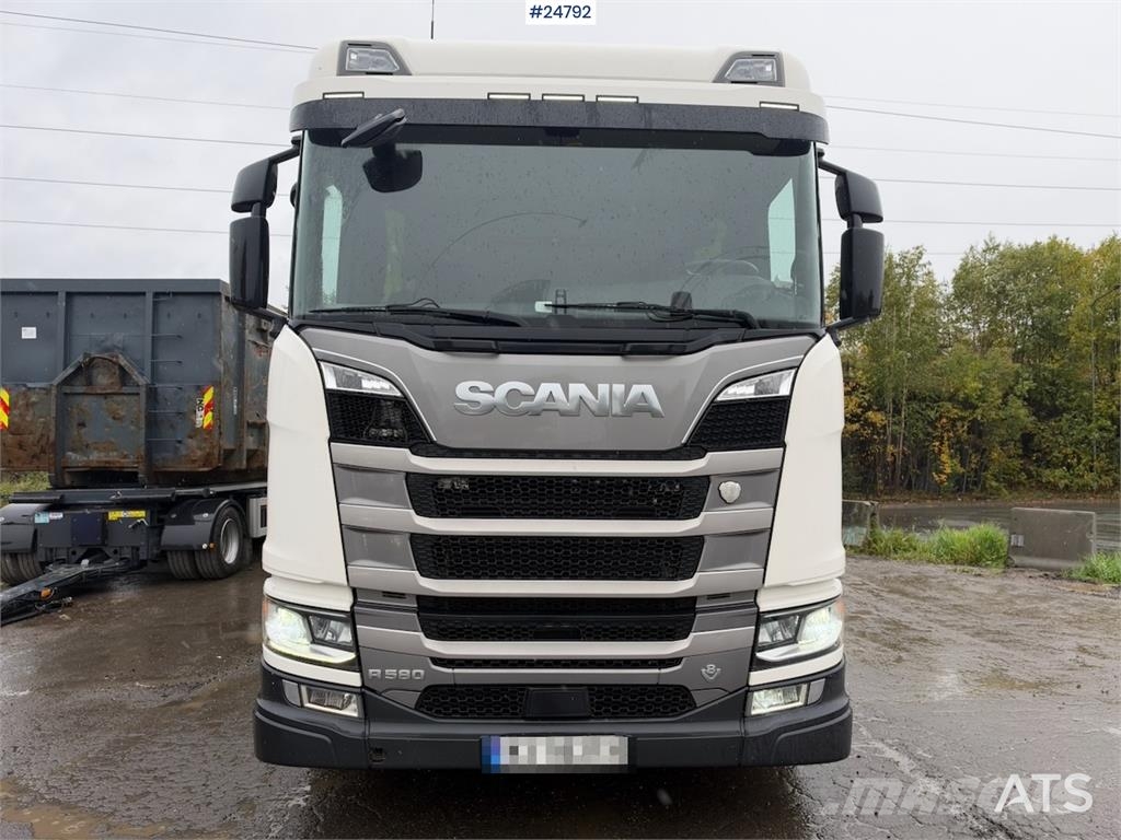 Scania R580 6x2 Hookloader – NTM bodywork شاحنات الرافعات الخطافية