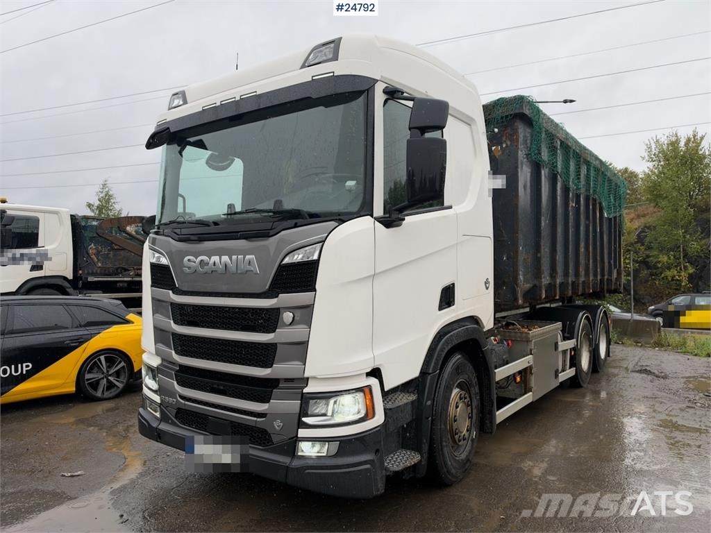 Scania R580 6x2 Hookloader – NTM bodywork شاحنات الرافعات الخطافية