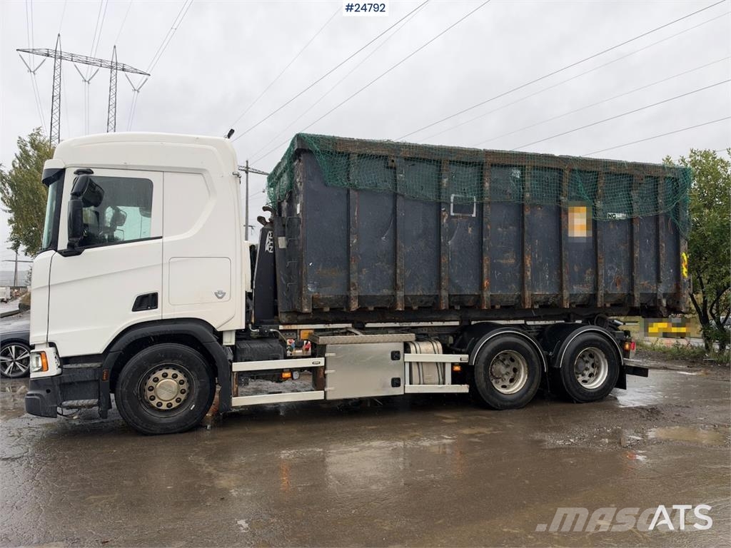 Scania R580 6x2 Hookloader – NTM bodywork شاحنات الرافعات الخطافية