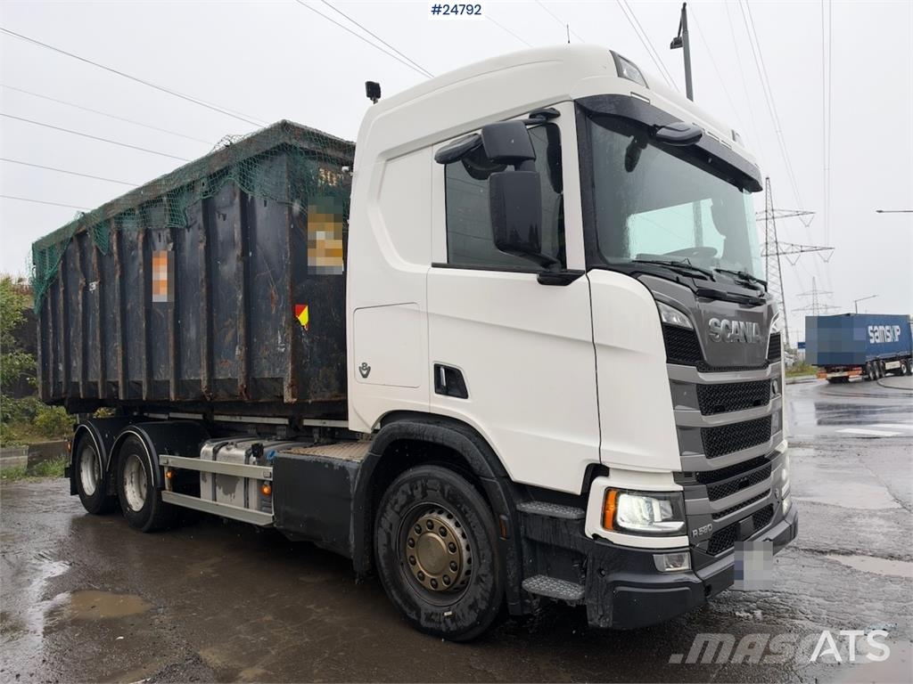 Scania R580 6x2 Hookloader – NTM bodywork شاحنات الرافعات الخطافية