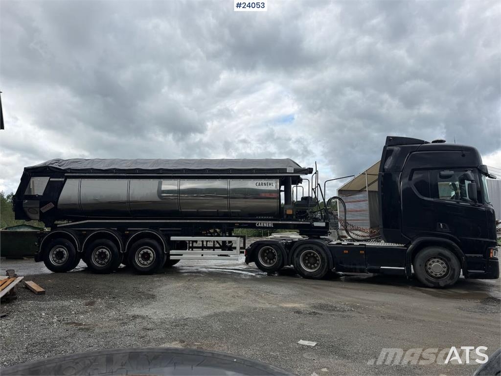 Scania R580 6x2 tractor unit w/ tipping hydraulics and ne Vetopöytäautot