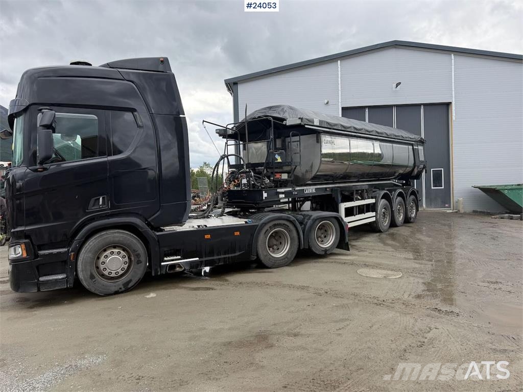 Scania R580 6x2 tractor unit w/ tipping hydraulics and ne Vetopöytäautot