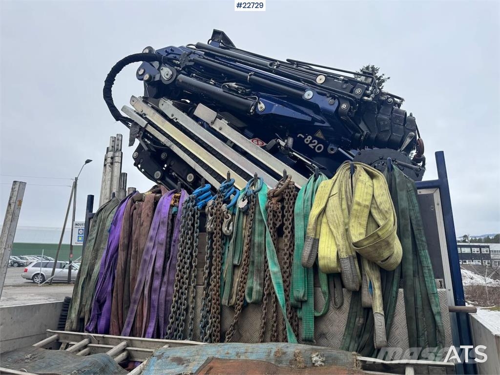 Scania R580 8x2 crane truck – 80 t/m Fassi crane with jib Kraanaga veokid