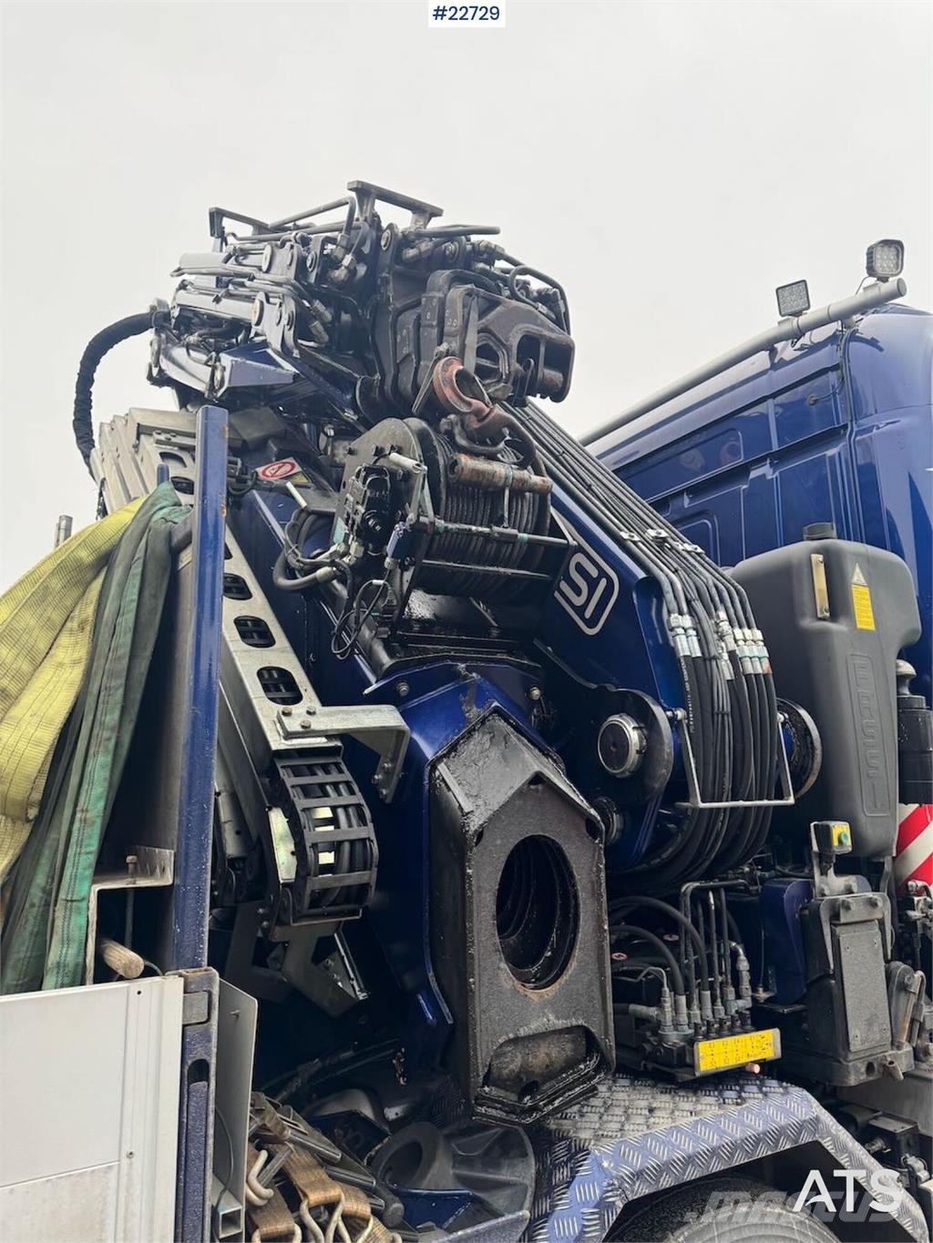 Scania R580 8x2 crane truck – 80 t/m Fassi crane with jib Kraanaga veokid