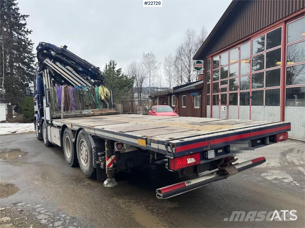 Scania R580 8x2 crane truck – 80 t/m Fassi crane with jib Kraanaga veokid