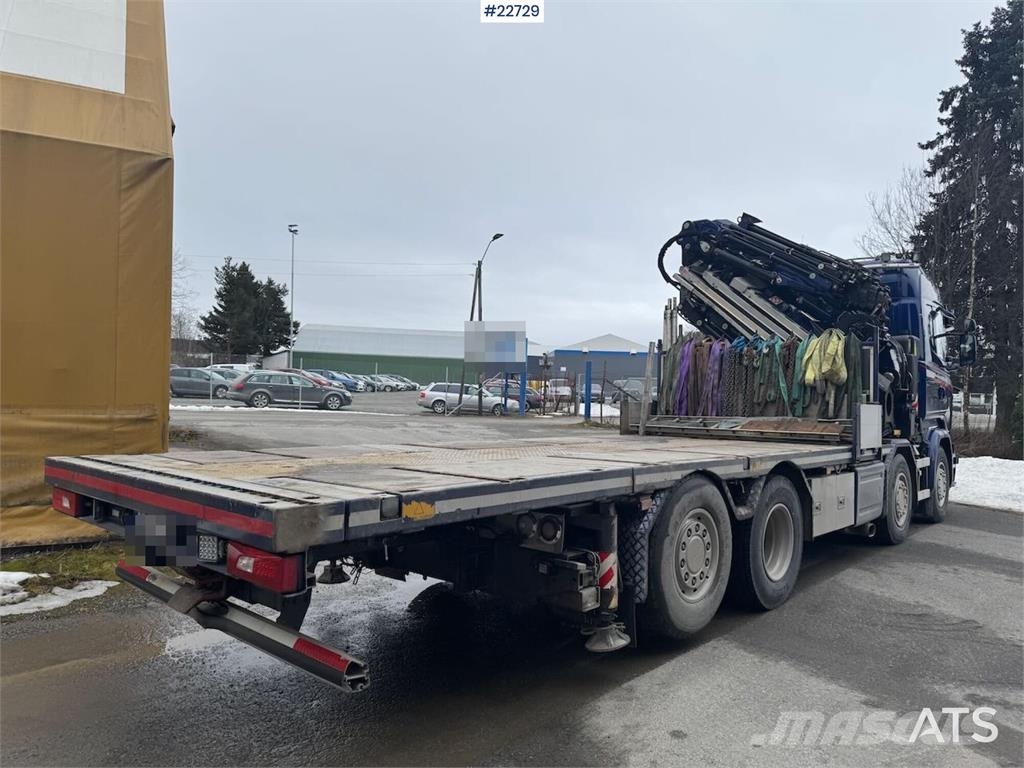 Scania R580 8x2 crane truck – 80 t/m Fassi crane with jib Kraanaga veokid