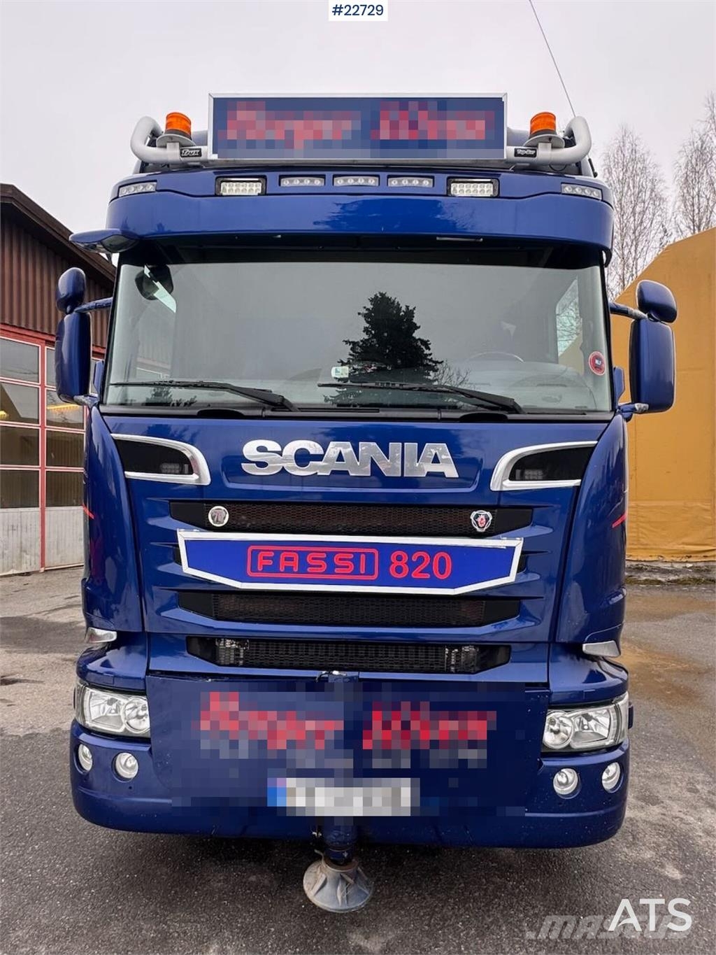 Scania R580 8x2 crane truck – 80 t/m Fassi crane with jib Kraanaga veokid