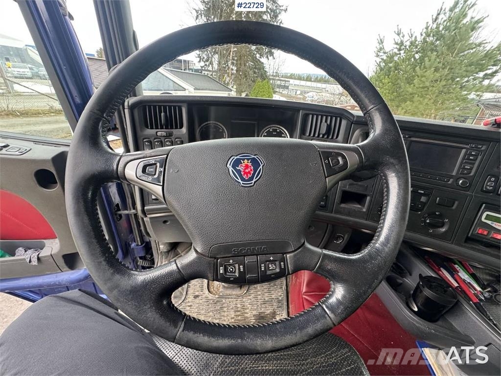 Scania R580 8x2 crane truck – 80 t/m Fassi crane with jib Kraanaga veokid