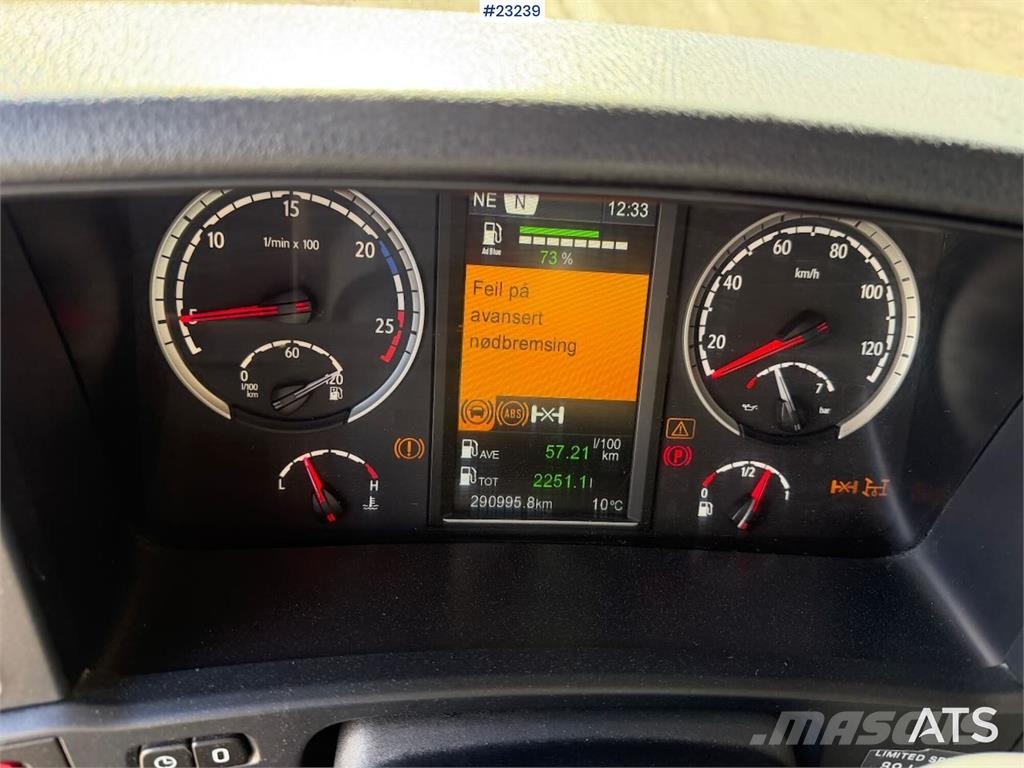 Scania R580 8x4 combi truck w/ new retarder, turntable an Camiones bañeras basculantes o volquetes