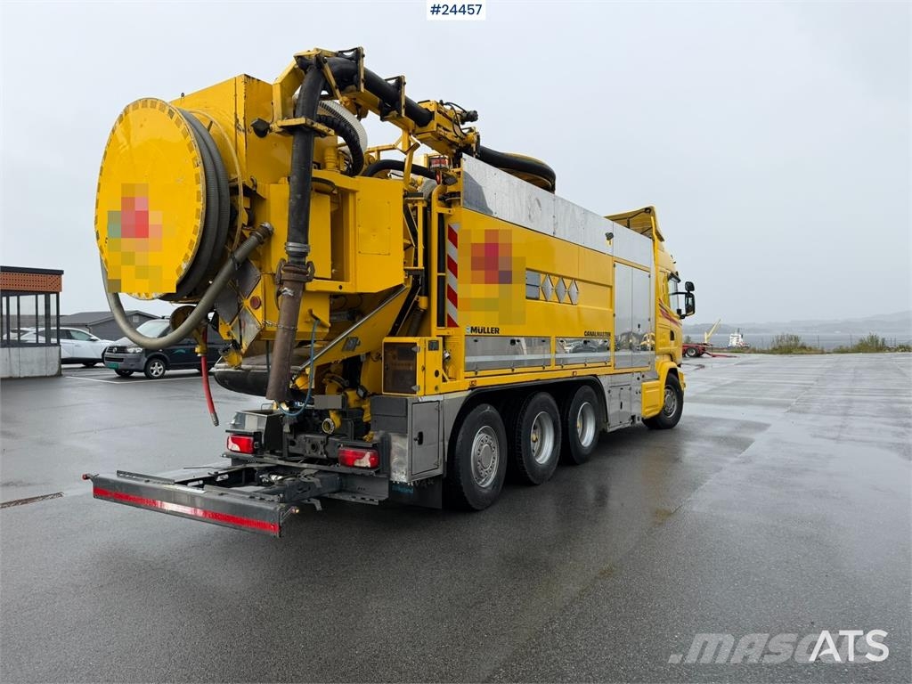 Scania R580 8x4 Combination Sewer Cleaning Truck – Snow P Комби / вакуум камиони