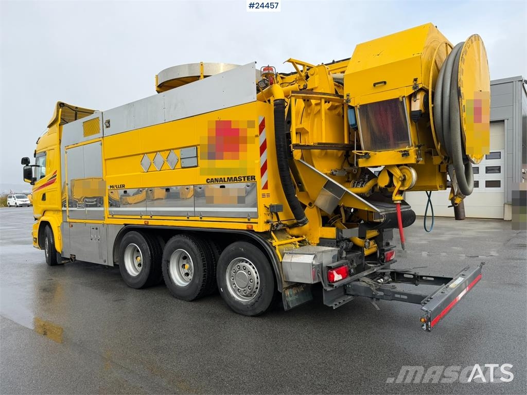 Scania R580 8x4 Combination Sewer Cleaning Truck – Snow P Комби / вакуум камиони