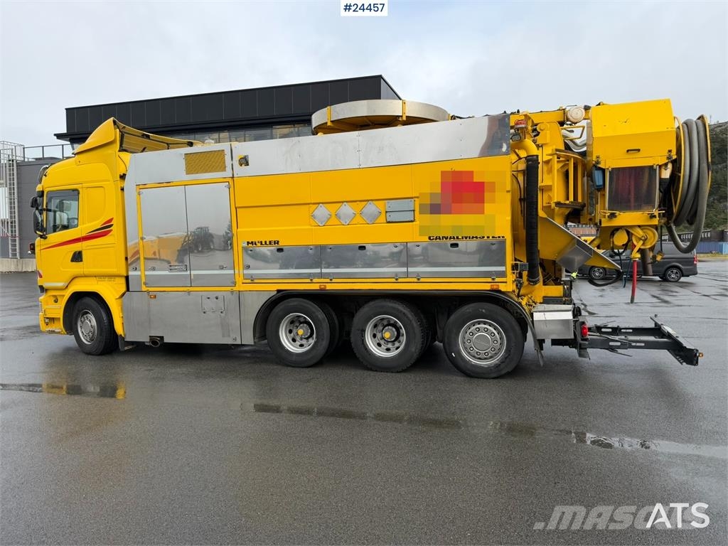 Scania R580 8x4 Combination Sewer Cleaning Truck – Snow P Комби / вакуум камиони