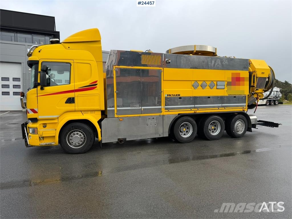 Scania R580 8x4 Combination Sewer Cleaning Truck – Snow P Комби / вакуум камиони
