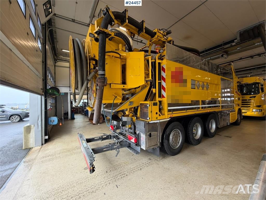 Scania R580 8x4 Combination Sewer Cleaning Truck – Snow P Комби / вакуум камиони