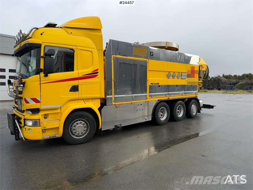 Scania R580 8x4 Combination Sewer Cleaning Truck – Snow P Комби / вакуум камиони