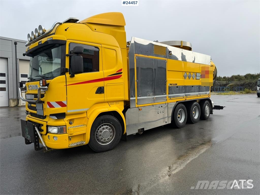 Scania R580 8x4 Combination Sewer Cleaning Truck – Snow P Комби / вакуум камиони