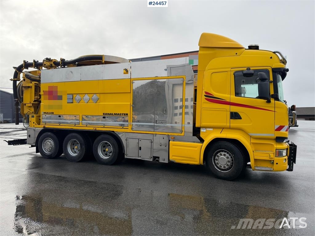Scania R580 8x4 Combination Sewer Cleaning Truck – Snow P Комби / вакуум камиони