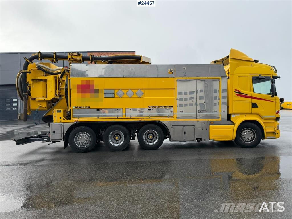 Scania R580 8x4 Combination Sewer Cleaning Truck – Snow P Комби / вакуум камиони