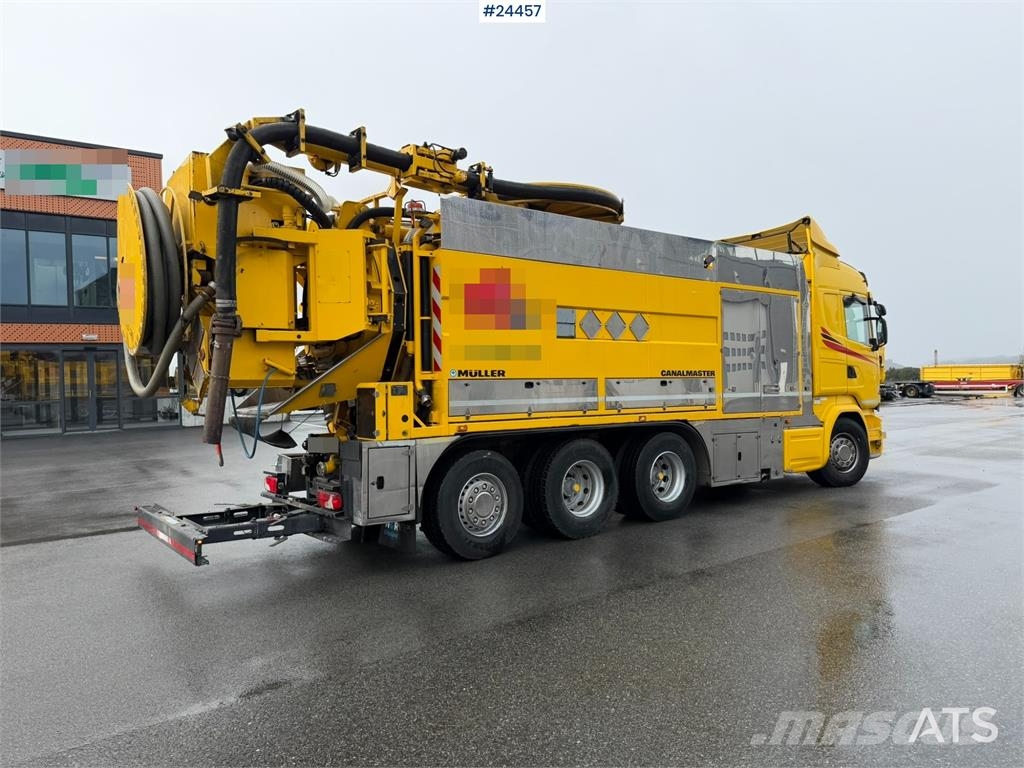 Scania R580 8x4 Combination Sewer Cleaning Truck – Snow P Комби / вакуум камиони