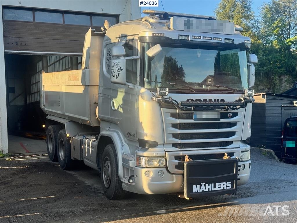 Scania R580 Tipper Truck with Snow Plow Equipment – Euro Camiones bañeras basculantes o volquetes