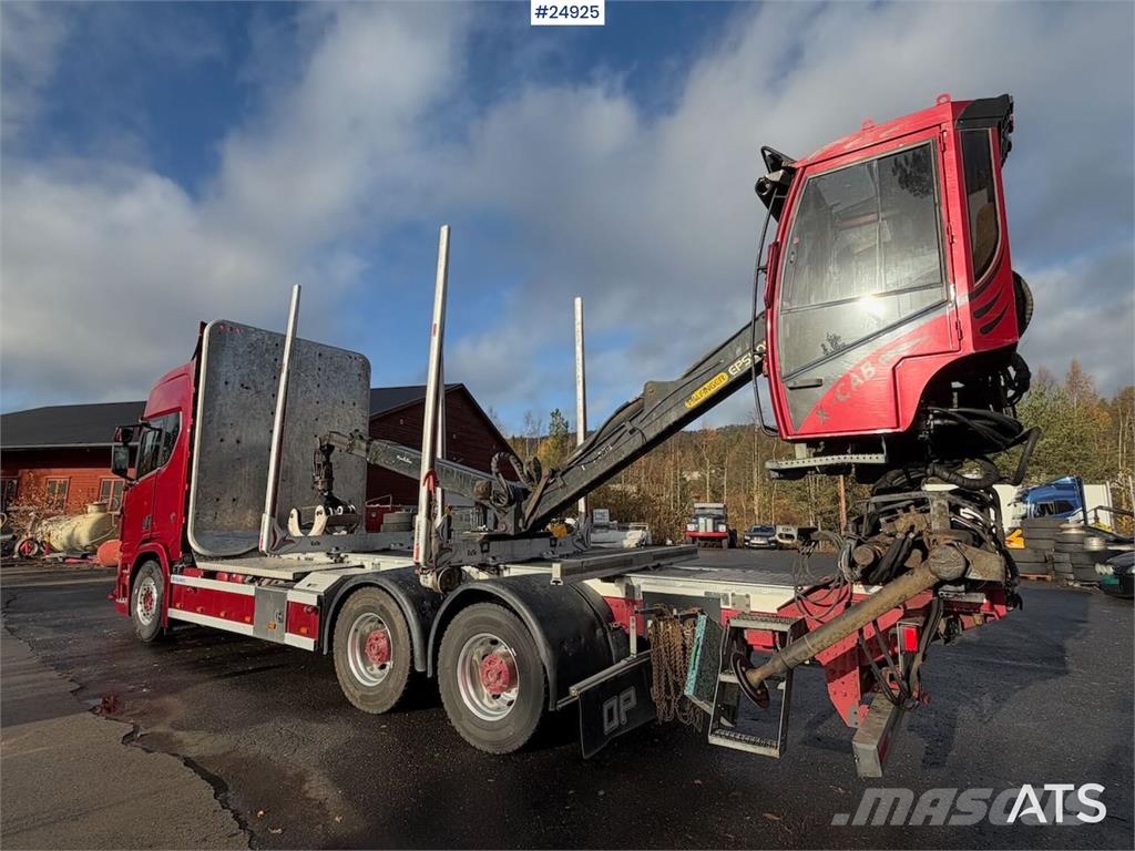 Scania R650 6x4 Timber truck – Palfinger M110L crane Miškovežių vilkikai