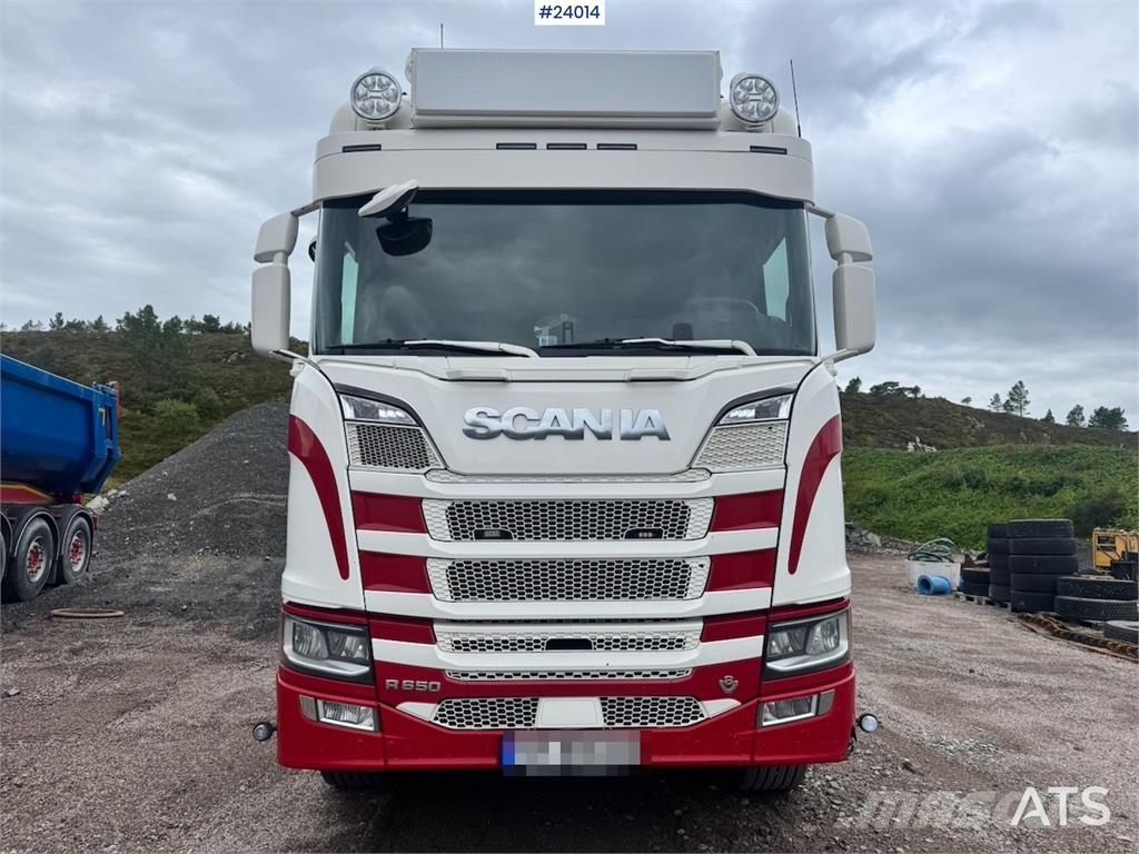 Scania R650 6x4 Tractor Unit with Maur Tipping Semi-Trail Vetopöytäautot