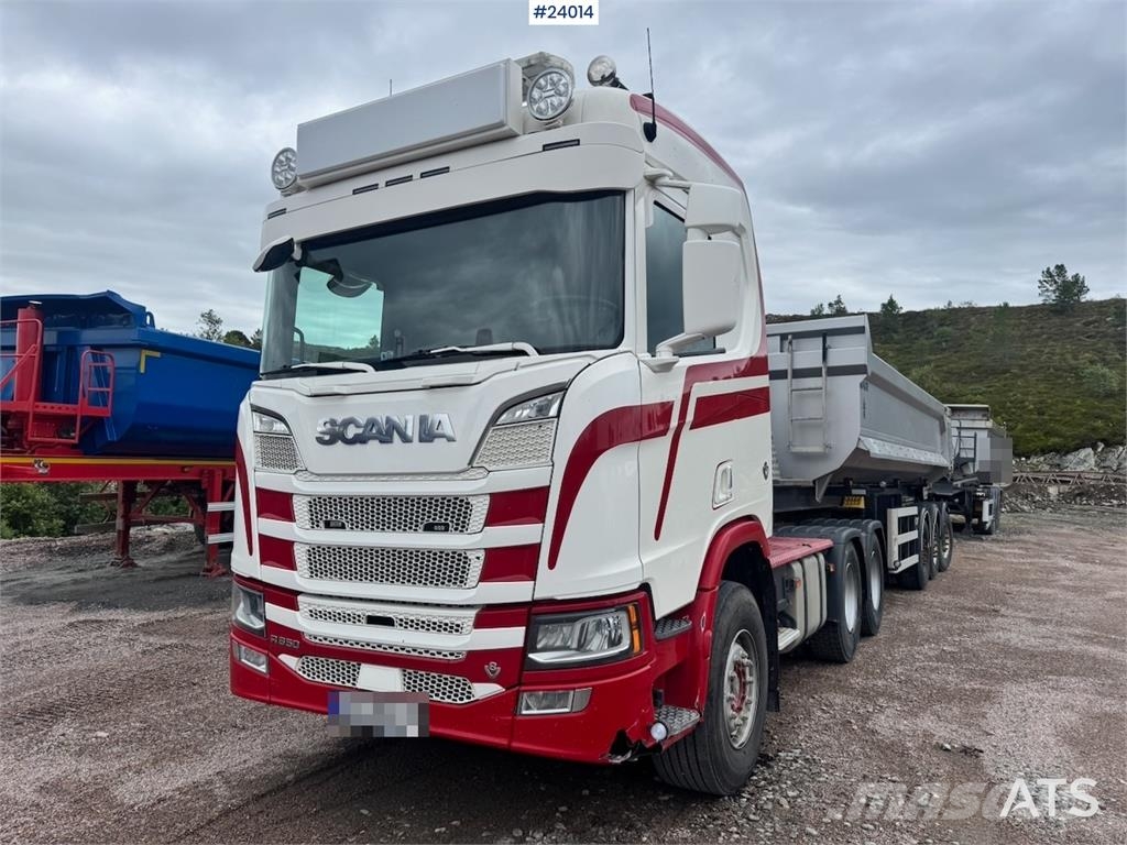 Scania R650 6x4 Tractor Unit with Maur Tipping Semi-Trail Vetopöytäautot