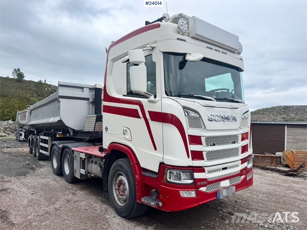 Scania R650 6x4 Tractor Unit with Maur Tipping Semi-Trail Vetopöytäautot