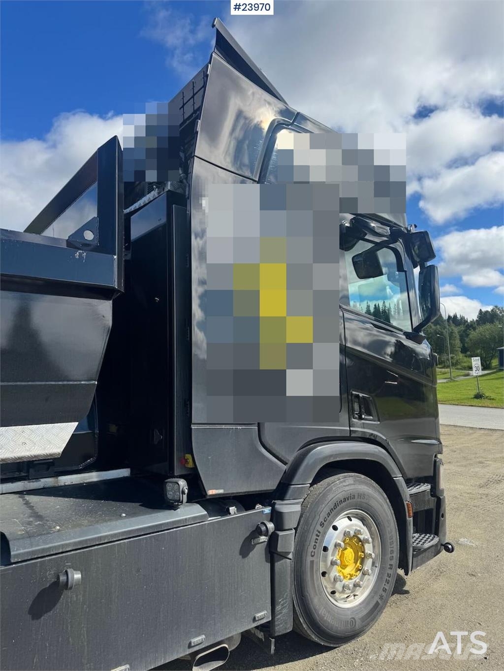 Scania R660 Tridem Hooklift Truck with Snow Plough Equipm Horgos rakodó teherautók