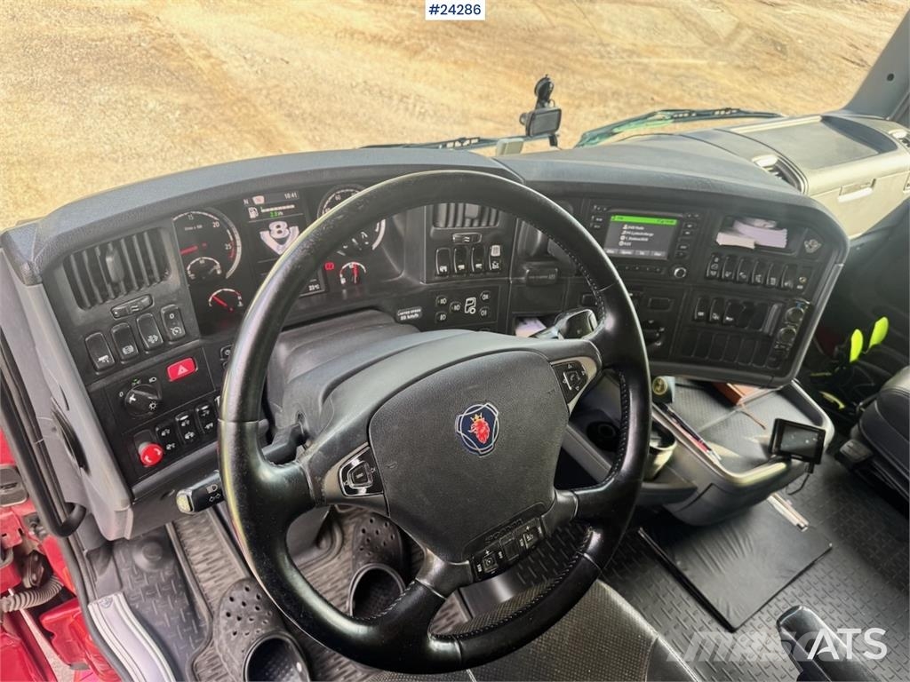 Scania R730 6x4 Tipper Truck w/ 2015 Nor Slep Triple-Axle 덤프 트럭