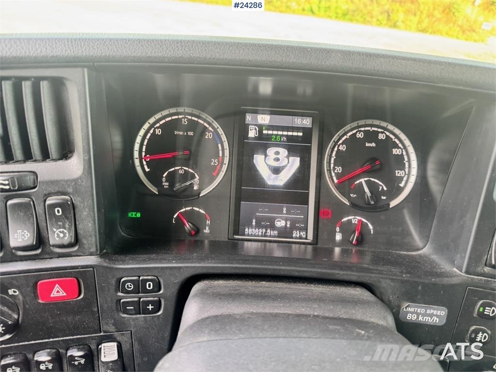 Scania R730 6x4 Tipper Truck w/ 2015 Nor Slep Triple-Axle 덤프 트럭