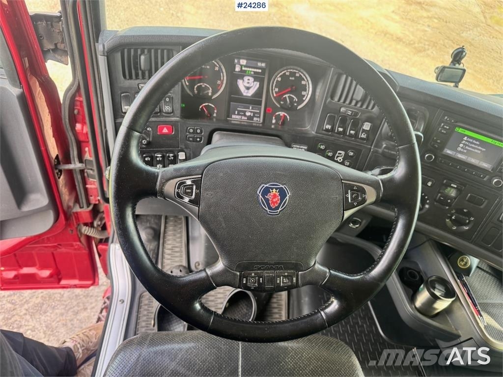 Scania R730 6x4 Tipper Truck w/ 2015 Nor Slep Triple-Axle 덤프 트럭